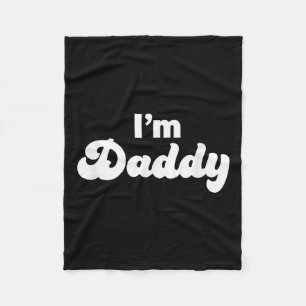 Ik ben Papa, Leuk, Volwassene, Vaderdag Cadeau Fleece Deken