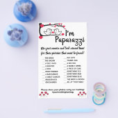 Ik ben paparazzi Game Card Love Bird Wedding Flyer (Enkel)
