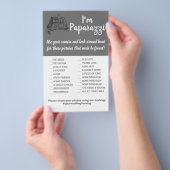 Ik ben Paparazzi Game Card Uilen Liefde Bruiloft  Flyer (Hand)