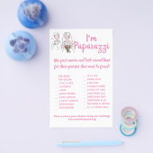 Ik ben paparazzi Kaart Pink Love Wedding Flyer (Enkel)
