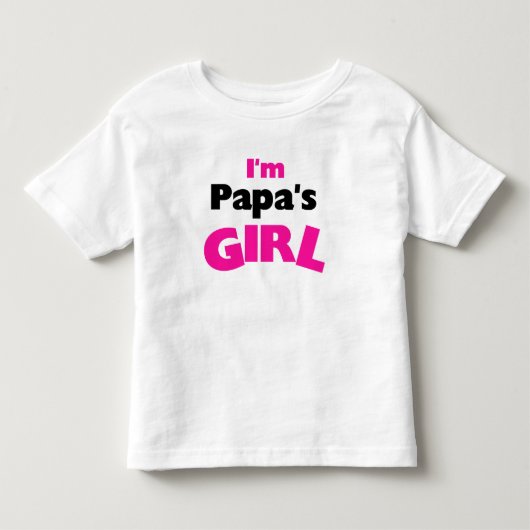 Ik ben Papa's meisje Kinder Shirts (Voorkant)