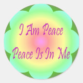 Ik ben Peace Sticker (Voorkant)