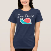 Ik ben Peace Tri-Blend Shirt (Voorkant)