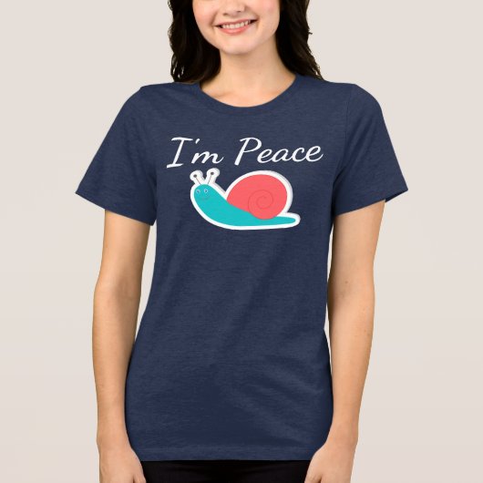 Ik ben Peace Tri-Blend Shirt (Voorkant)