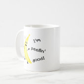 Ik ben Peelin. - Funny Fruit Pun Koffiemok (Voorkant links)