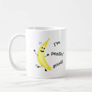 Ik ben Peelin. - Funny Fruit Pun Koffiemok