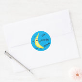 Ik ben Peelin. - Funny Fruit Pun Ronde Sticker (Envelop)