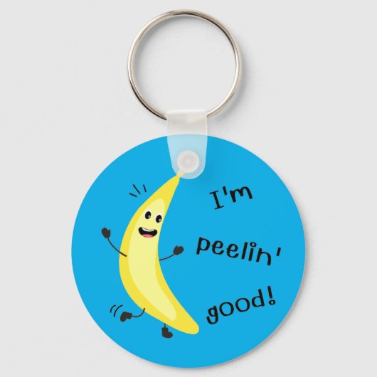 Ik ben Peelin. - Funny Fruit Pun Sleutelhanger (Voorkant)