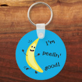Ik ben Peelin. - Funny Fruit Pun Sleutelhanger (Voorkant)