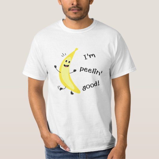 Ik ben Peelin. - Funny Fruit Pun T-shirt (Voorkant)