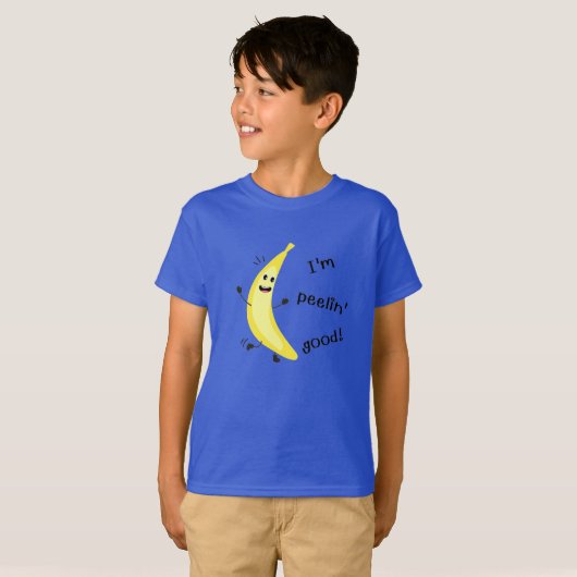 Ik ben Peelin. - Funny Fruit Pun T-shirt (Voorkant volledig)