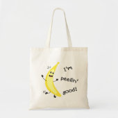 Ik ben Peelin. - Funny Fruit Pun Tote Bag (Voorkant)