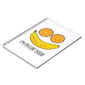 Ik ben Peelin Good Funny Fruit Pun Notitieboek (Linkerzijde)