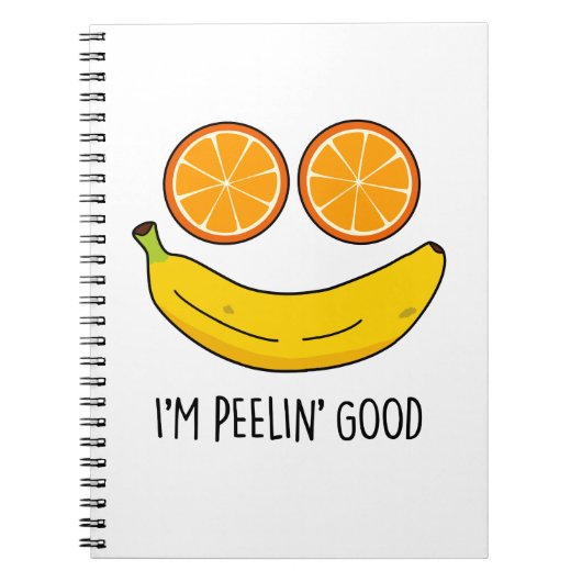Ik ben Peelin Good Funny Fruit Pun Notitieboek (Voorkant)