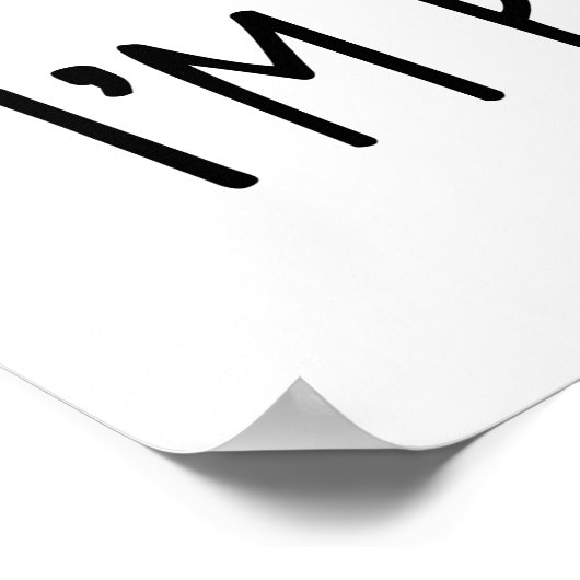 Ik ben Peelin Good Funny Fruit Pun Poster (Hoek)