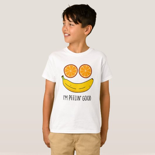 Ik ben Peelin Good Funny Fruit Pun T-shirt (Voorkant volledig)