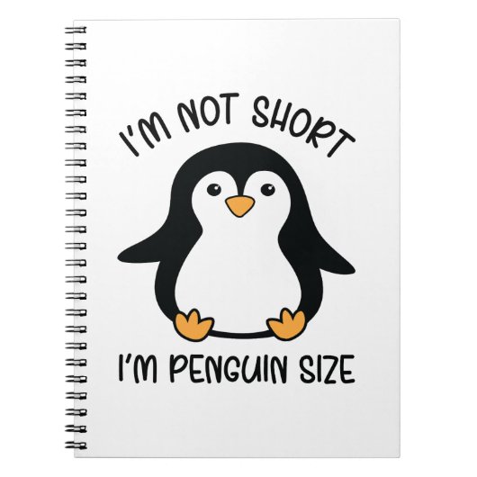 Ik ben Penguin Size, Short Girl Appreciation Day Notitieboek (Voorkant)
