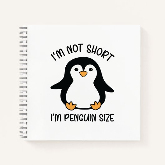 Ik ben Penguin Size, Short Girl Appreciation Day Notitieboek (Voorkant)
