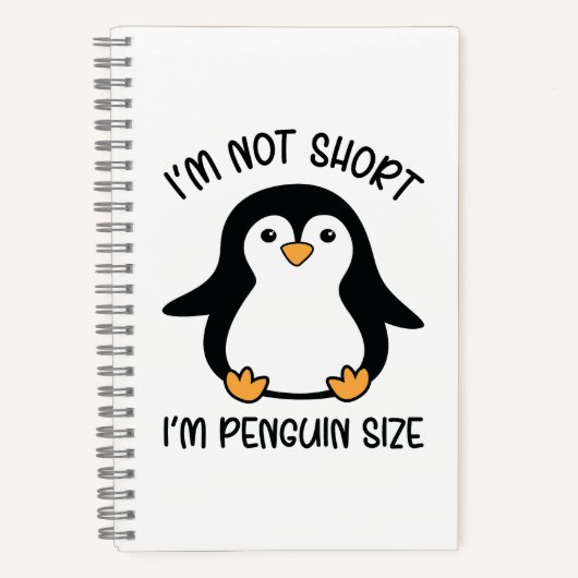 Ik ben Penguin Size, Short Girl Appreciation Day Notitieboek (Voorkant)