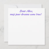 Ik ben perfect en uniek bevestigend kaartgebruik (Achterkant)