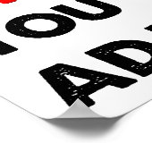 Ik ben perfect Funny Poster (Hoek)