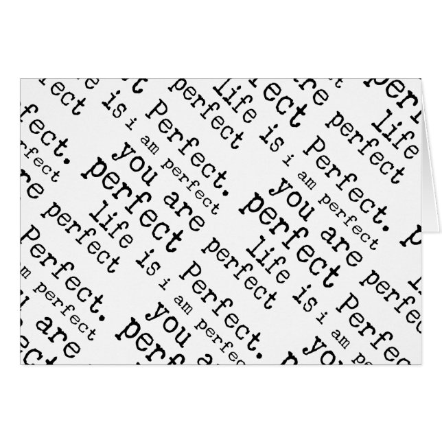 ik ben perfect je perfecte leven (Voorkant Horizontaal)