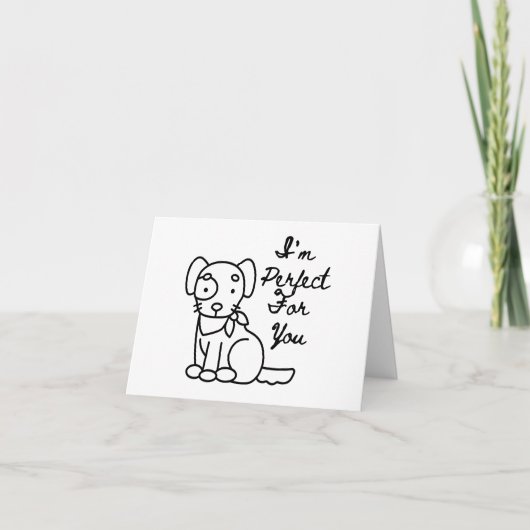 Ik ben perfect voor jou voor Hondenliefhebbers GEP Kaart (Voorkant)