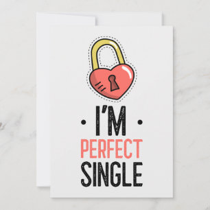 Ik ben perfecte enkele hangslotkaart feestdagenkaart