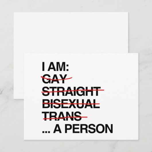 IK BEN PERSOON BRIEFKAART (Voorkant / Achterkant)