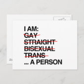 IK BEN PERSOON BRIEFKAART (Voorkant / Achterkant)