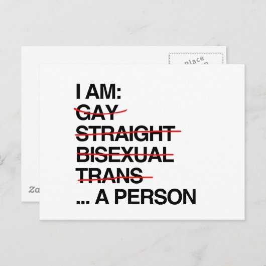 IK BEN PERSOON BRIEFKAART (Voorkant / Achterkant)