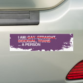 IK BEN PERSOON -.png Bumpersticker (Op auto)