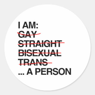 IK BEN PERSOON RONDE STICKER