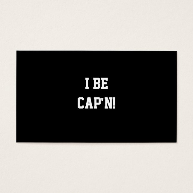 Ik ben Pet'n. Zwart-Wit. Visitekaartjes (Voorkant)
