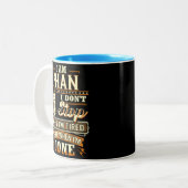 Ik ben Phan. Ik stop niet als ik moe ben Tweekleurige Koffiemok (Voorkant links)