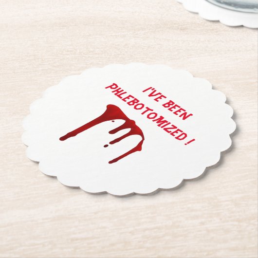 Ik ben Phlebotomized. Kartonnen Onderzetters (Gekanteld)