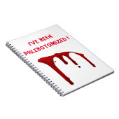 Ik ben Phlebotomized. Notitieboek (Rechterzijde)