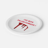 Ik ben Phlebotomized. Papieren Bordje (Gekanteld)