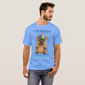Ik ben Pibble Was Mijn Buik Grappige Pit Bull Hond T-shirt (Voorkant volledig)