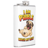 Ik Ben Pibble Was Mijn Buik Heupfles (Rechts)