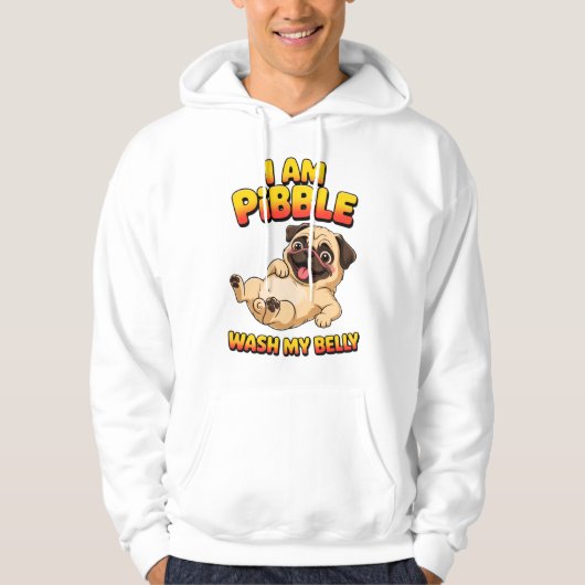 Ik Ben Pibble Was Mijn Buik Hoodie (Voorkant)