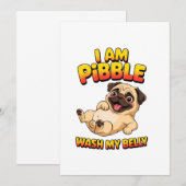 Ik Ben Pibble Was Mijn Buik Kaart (Voorkant / Achterkant)