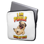 Ik Ben Pibble Was Mijn Buik Laptop Sleeve (Voorkant Links)