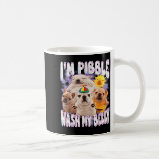 Ik Ben Pibble Was Mijn Buik Pibble Meme Grappige H Koffiemok (Rechts)