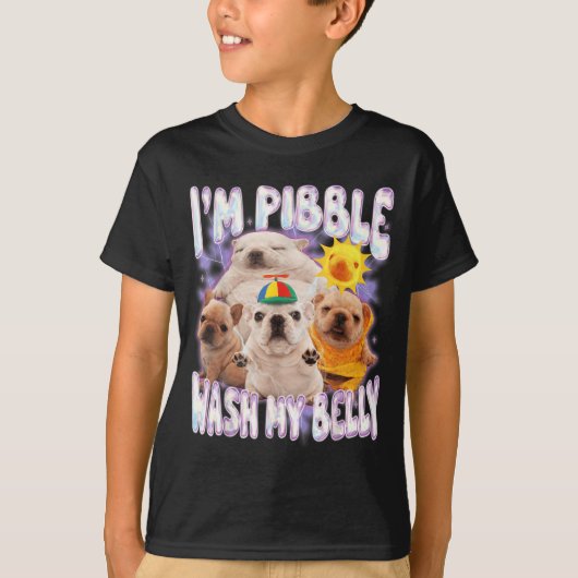 Ik Ben Pibble Was Mijn Buik Pibble Meme Grappige H T-shirt (Voorkant)