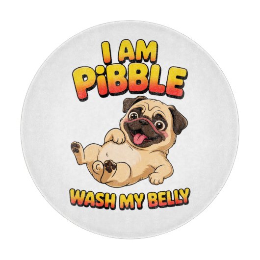 Ik Ben Pibble Was Mijn Buik Snijplank (Voorkant)