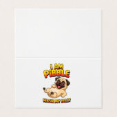Ik Ben Pibble Was Mijn Buik Visitekaartje (Buitenkant ongevouwen)