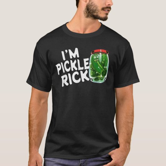 Ik ben Pickle Rick Pickle Funny T-shirt (Voorkant)