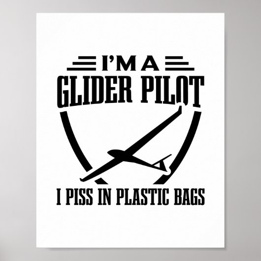 Ik ben piloot | Lovers opstijgen Cadeauidee Poster (Voorkant)