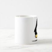 "Ik ben pinguïn, hoor me kraakje" Klassieke witte  Koffiemok (Center)